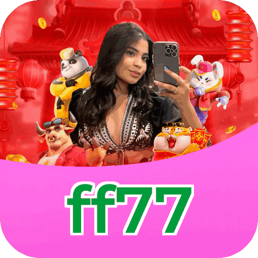 Passo a passo visual mostrando processo de download e instalação do aplicativo ff77